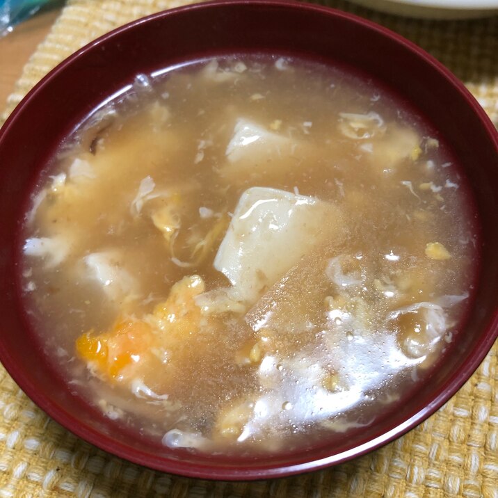 豆腐のあんかけ中華スープ